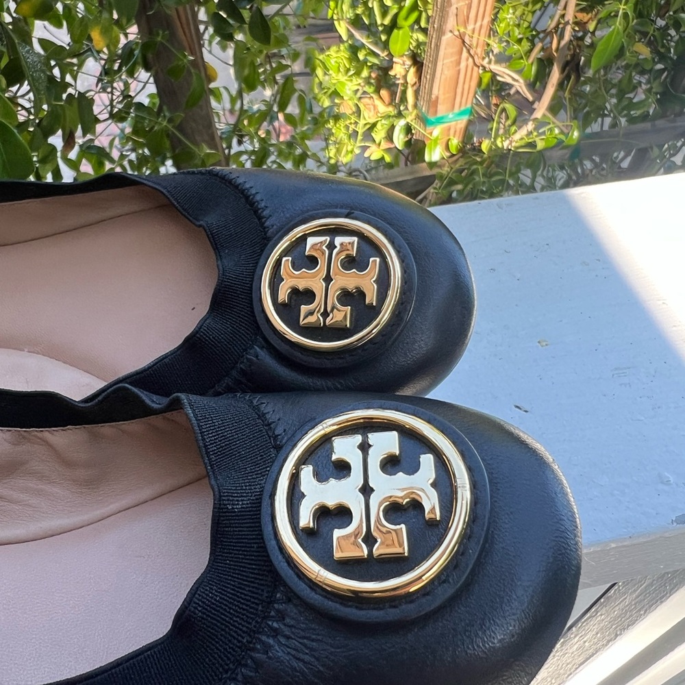 Tory Burch Black Ballet Flats - Picture 6 of 17